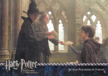 2004 Cards Inc. Harry Potter and the Prisoner of Azkaban #30 Signed Permission Forms Front