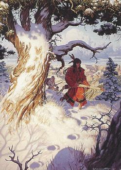 1994 Tim Hildebrandt's: Flights of Fantasy #25 The Blackfoot Indians Hunt for Bear Front