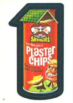 1982 Topps Wacky Packages Stickers #61 Shingles Chips Front