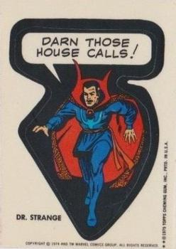 1975 Topps Comic Book Heroes Stickers #NNO Dr. Strange Front