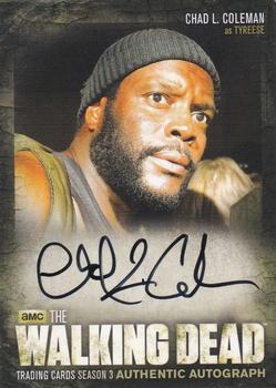 2014 Cryptozoic The Walking Dead Season 3 Part 2 - Autographs #A18 Chad L. Coleman / Tyreese Front