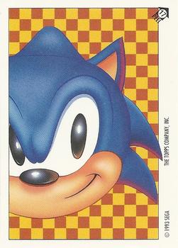 1993 Topps Sonic the Hedgehog - Flick It #17 Sonic Hedgehog Front