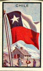 1963 Topps Flags Midgee #14 Chile Front