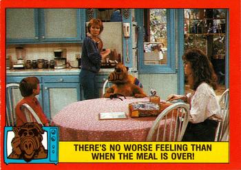 1988 O-Pee-Chee Alf #85 There's no worse feeling than when the meal is over! Front