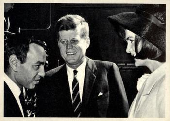 1964 Topps John F. Kennedy #18 First Lady greets King Hassan II of Morocco Front