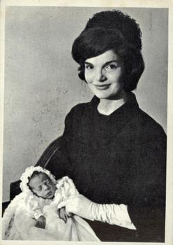 1964 Topps John F. Kennedy #63 Mrs. Kennedy Poses With Son John Jr. Front
