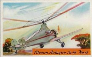 1935 Heinz Famous Airplanes (F277-1) #15 Pitcairn Autogiro Pa-19 Front