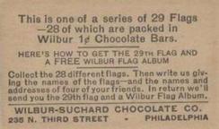 1938 Wilbur-Suchard Flags (R51-2) #NNO Germany Back