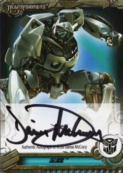 2013 Breygent Transformers Optimum - Autograph #DMTA Darius McCrary Front