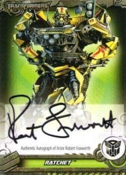 2013 Breygent Transformers Optimum - Autograph #RFTA Robert Foxworth Front