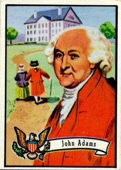 1972 Topps U.S. Presidents #2 John Adams Front