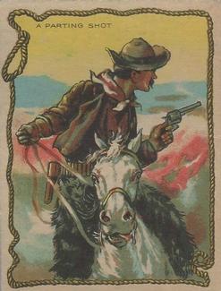 1930 Hamilton Gum Cowboy Series (V290) #22 A Parting Shot Front