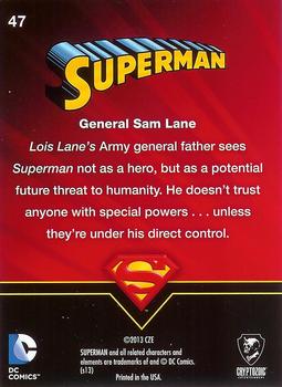 2013 Cryptozoic DC Comics Superman The Legend #47 General Sam Lane Back
