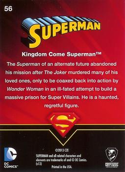2013 Cryptozoic DC Comics Superman The Legend #56 Kingdom Come Superman Back