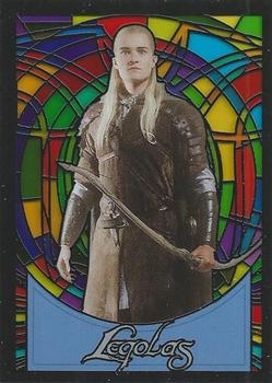 2006 Topps Lord of the Rings Evolution - Stained Glass #S7 Legolas Front
