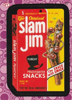 2008 Topps Wacky Pack Flashback Series 2 #47 Slam Jim Prizefighter Snacks Front