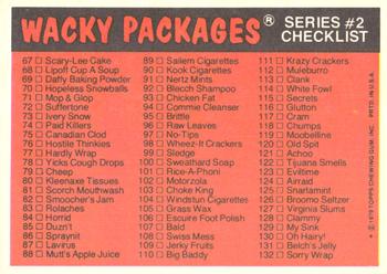 1979 Topps Wacky Packages (2nd Series Rerun) #89 Sailem Back