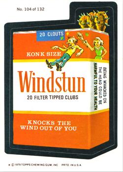 1979 Topps Wacky Packages (2nd Series Rerun) #104 Windstun Front