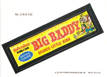 1979 Topps Wacky Packages (2nd Series Rerun) #110 Big Baddy Front