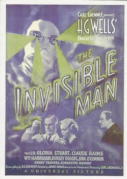 1996 Kitchen Sink Press Universal Monsters of the Silver Screen - Lobby Card & Poster Stickers #S4 The Invisible Man Front