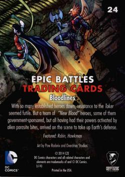 2014 Cryptozoic DC Comics: Epic Battles #24 Bloodlines Back