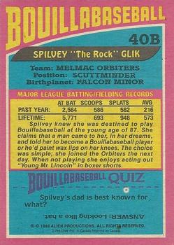 1988 O-Pee-Chee Alf - Bouillabaseball #40B Spilvey 