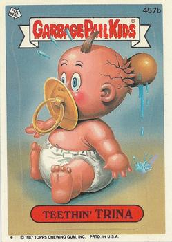 1987 Topps Garbage Pail Kids Series 11 #457b Teethin' Trina Front