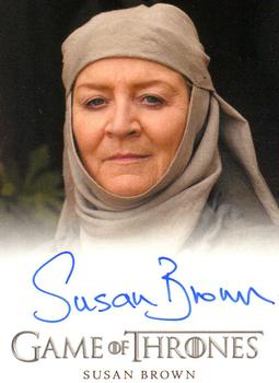 2015 Rittenhouse Game of Thrones Season 4 - Autographs Full Bleed #NNO Susan Brown Front