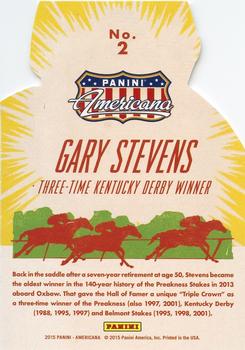 2015 Panini Americana - Winner's Circle #2 Gary Stevens Back