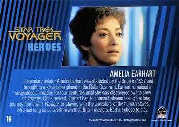 2015 Rittenhouse Star Trek: Voyager: Heroes and Villains #16 Amelia Earhart Back