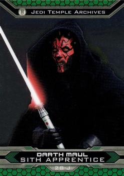 2015 Topps Chrome Star Wars Perspectives Jedi vs. Sith #28-J Darth Maul Front