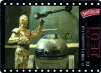 1997 Smiths Crisps Star Wars Movie Shots #35 Droids at the Door Back