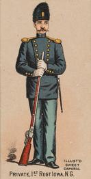 1888 Kinney Tobacco Military (N224) #NNO Private, 1st Regt. Iowa, N.G. Front