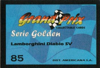 2007 Grand Prix Collectable Cards #85 Lamborghini Diablo SV Back