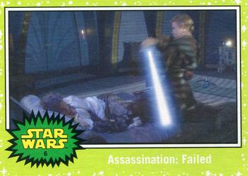 2015 Topps Star Wars Journey to the Force Awakens - Jabba Slime Green Starfield #6 Assassination: Failed Front