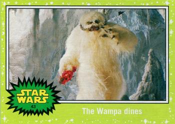 2015 Topps Star Wars Journey to the Force Awakens - Jabba Slime Green Starfield #43 The Wampa dines Front