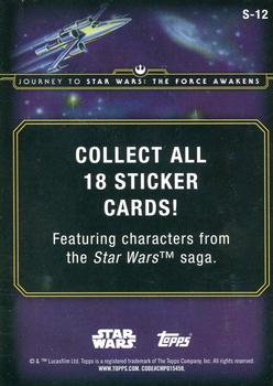 2015 Topps Star Wars Journey to the Force Awakens - Character Stickers #S-12 R2-D2 Back