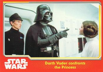 2015 Topps Star Wars Journey to the Force Awakens (UK version) #4 Darth Vader confronts the Princess Front