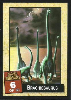 1993 Dynamic Marketing Escape of the Dinosaurs #6 Brachiosaurus Front