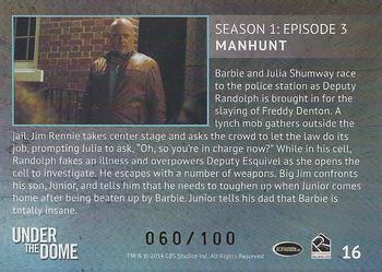 2014 Rittenhouse Under the Dome Season One - Gold #16 Manhunt Back