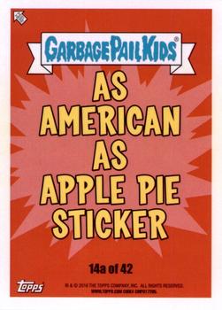 2016 Topps Garbage Pail Kids American As Apple Pie In Your Face #14a Brawling Barb Back