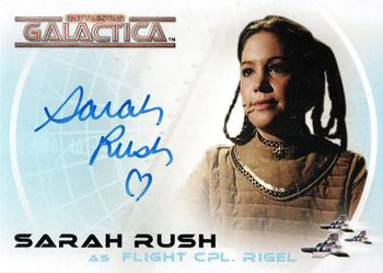 2006 Rittenhouse Battlestar Galactica: Colonial Warriors - Autographs #A18 Sarah Rush Front