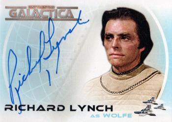 2006 Rittenhouse Battlestar Galactica: Colonial Warriors - Autographs #A24 Richard Lynch Front