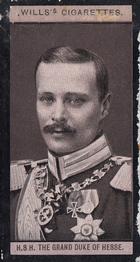 1908 Wills's European Royalty #26 The Grand Duke of Hesse Front