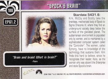 1999 SkyBox Star Trek The Original Series 3 #188 EP 61:2  Spock's Brain Back