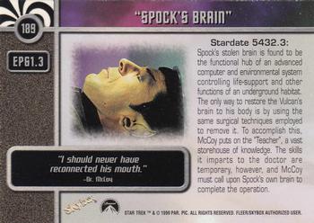 1999 SkyBox Star Trek The Original Series 3 #189 EP 61:3  Spock's Brain Back