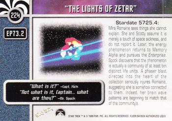 1999 SkyBox Star Trek The Original Series 3 #224 EP 73:2  The Lights of Zetar Back