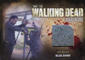 2012 Cryptozoic Walking Dead Season 2 - Wardrobe #M33 Bus Walker’s Blue Uniform Front