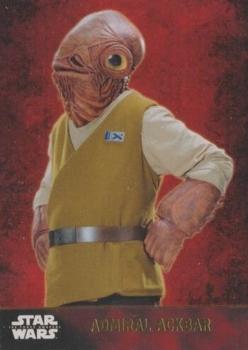 2015 Topps Star Wars: The Force Awakens - Gold #28 Admiral Ackbar Front
