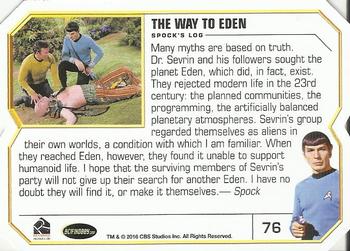2016 Rittenhouse Star Trek The Original Series 50th Anniversary #76 The Way to Eden Back